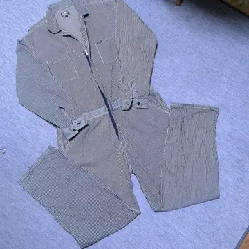 OshKosh 스트라이프 작업복 L 사이즈