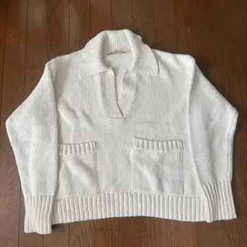 ZARA 코튼 니트 스웨터