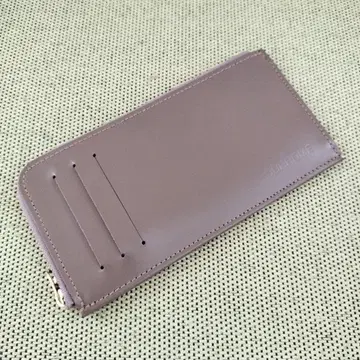 OURHOME/슬림 가죽 장지갑 (리치 베이지)