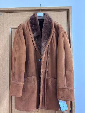 무스탕 롱 자켓 스웨이드 이탈리아제