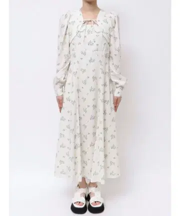 calnamur 플라워 프린트 플레어 원피스