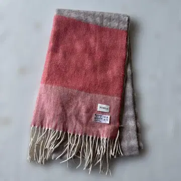 FURLA 훌라 핑크 머플러 미사용 새상품