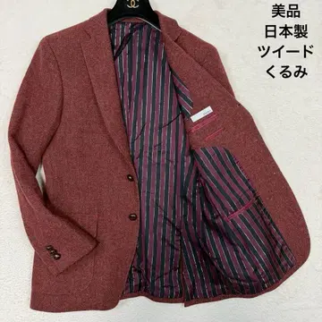 새상품급 일본제 blacker 테일러드 자켓 트위드 싸개 안감 패턴