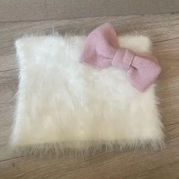 헬로키티 퍼 소재 헤어밴드 니트 모자