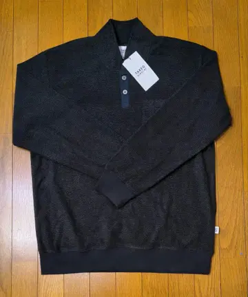 다케오 키쿠치 새상품 남성용 헨리넥 티셔츠 (차콜 M)