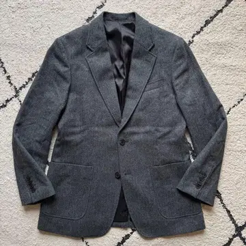 유니클로 JW 앤더슨 테일러드 자켓 트위드 헤링본 그레이