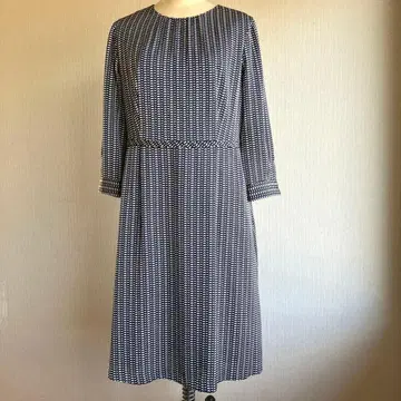 23 구 빅 사이즈 프린트 원피스 무릎 기장 40