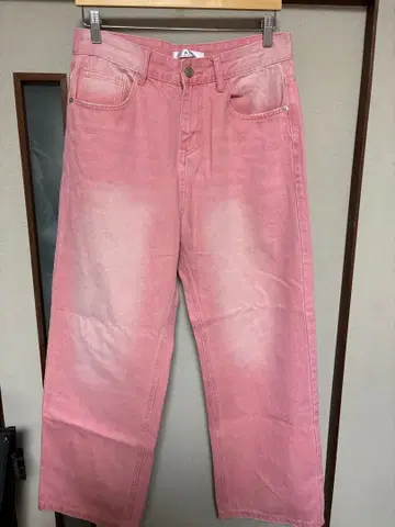 A.T.C 핑크 데님 배기 데님