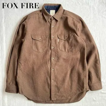 FOX FIRE 울 셔츠 브라운 L foxfire 일본제