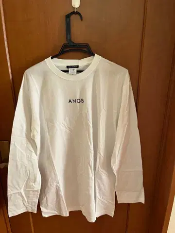 ANDGEEBEE 화이트 롱 슬리브 T셔츠 XL