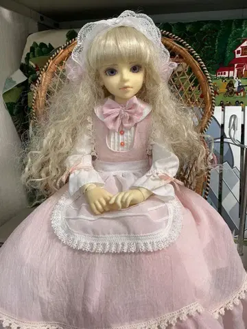MSD용 클래식 스타일 인형 의상 핑크