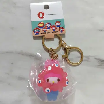 마이멜로디 산리오 미야쿠미야쿠 클리어 컬러 마스코트 키링