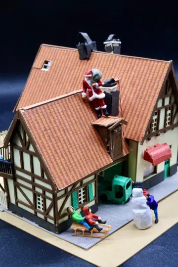 페이퍼 모형 마녀 배달부 키키 구초키빵 가게 미니어처 키트 지브리