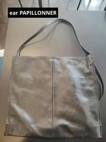 ear PAPILLONNER 블랙 가죽 토트백[FF]