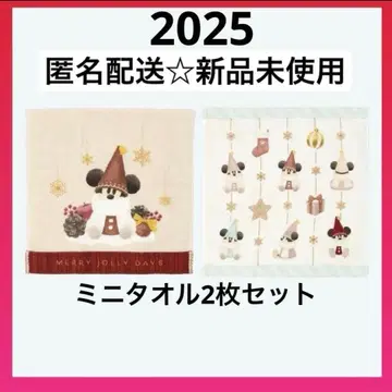 디즈니 크리스마스 2025 리루린린 미니 타월 세트 손수건