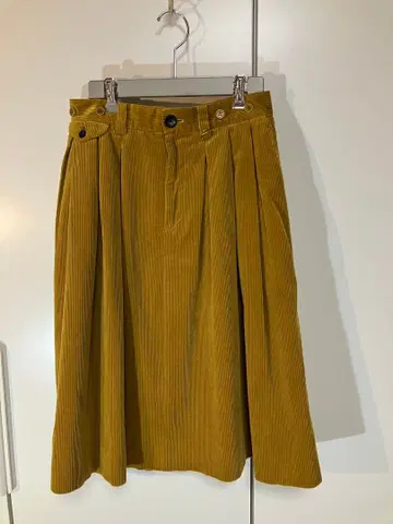 Paul Smith 코듀로이 스커트 겨자색