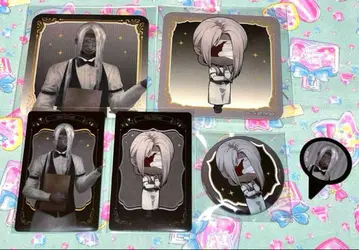 문자화 THECAFE 은발의 남자 특전 코스터 굿즈 종합 세트