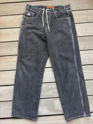 butter goods 블랙 데님 팬츠 W32