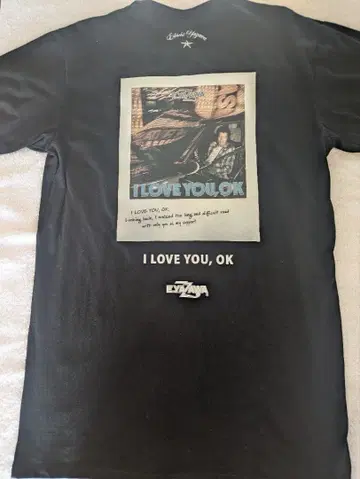 야자와 에이요시! I LOVE YOU, OK 티셔츠 블랙