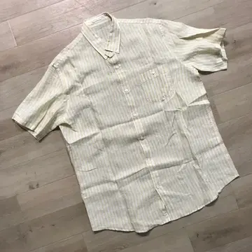 PAPAS 린넨 셔츠 린넨 LL