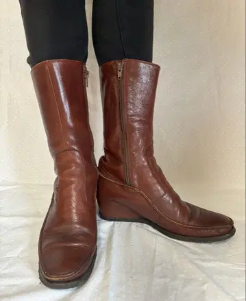 SAYA 미들 부츠 브라운 23.5cm