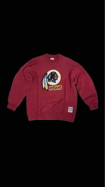 레드스킨스 로고 자수 크루넥 트레이닝복