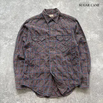 [ SUGAR CANE ] 슈가케인 스티치 워크 웨스턴 셔츠 자수