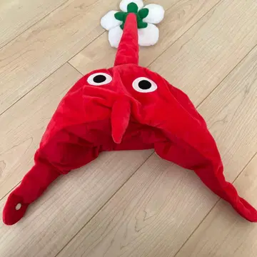 빨간색 피크민 모자 인형뽑기 경품