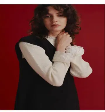 [ 미사용 택 포함 ] OHGA 레이스 니트 화이트