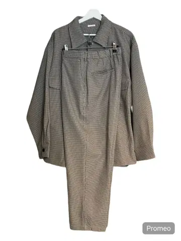 하운드투스 체크 패턴 셋업 캐주얼 셋업