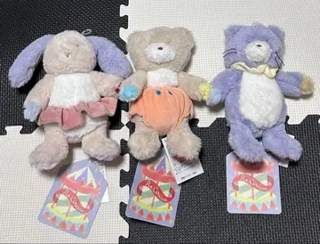 썬레몬 서커스 봉제 인형 토끼 곰 고양이 새상품 3개 익명 배송