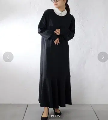 차오패닉 티피 오케이션 롱 원피스 (탈부착 가능한 카라 부착)