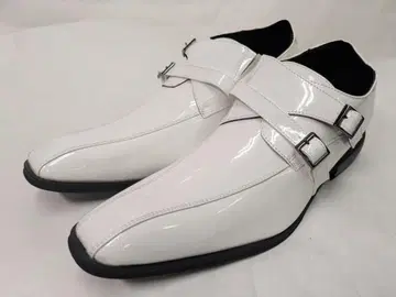 7cm UP 시크릿 더블 몽크 드레스 신발 화이트 결혼식