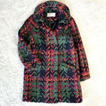 Y2K bulle de savon 트위드 컬러풀 북유럽 뷔르데사봉