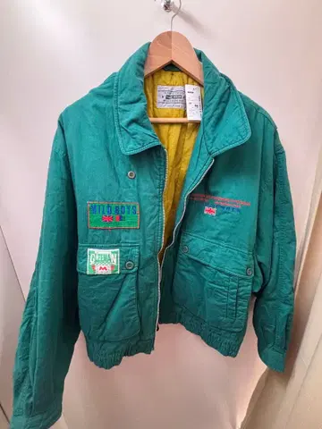 YOUR DRESS 그린 컬러 자수 자켓