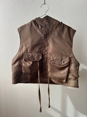 engineeredgarments hooded short vest