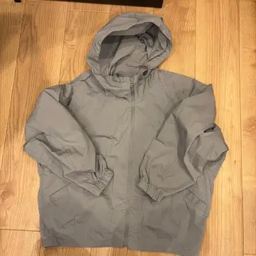 UNIQLO U 그레이 후디드 블루종 L 사이즈