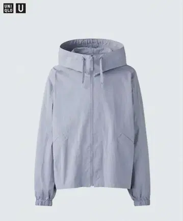 UNIQLO U 그레이 후디드 블루종 L 사이즈