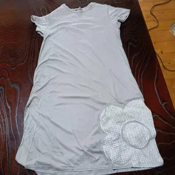 MARY QUANT 그레이 반팔 원피스