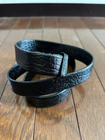 무쌍 Deluxe 블랙 가죽 벨트