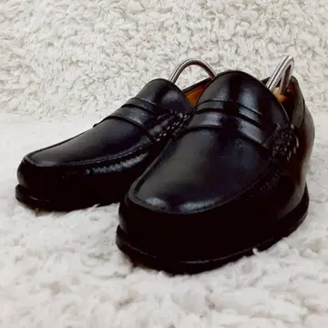 새상품급 25cm 리갈 코인 로퍼 로퍼 블랙 주름 가죽