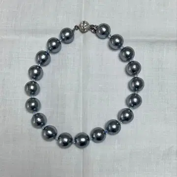 moy Paris 코튼 펄 목걸이 그레이