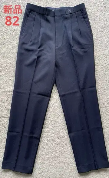 [ 새상품 ] 전신련 턱 슬랙스 네이비 허리 82