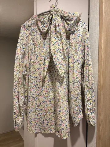 45rpm 꽃무늬 블라우스