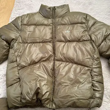 GAP 리사이클 다운 자켓 올리브 그린