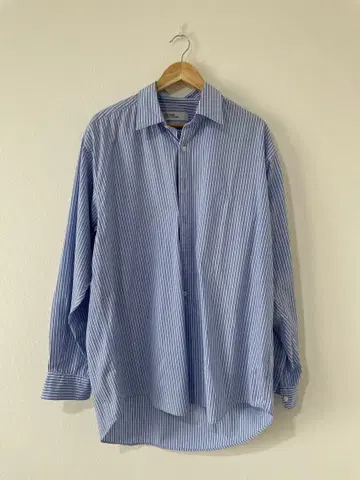 THE SEED 스트라이프 패턴 오버 사이즈 셔츠 42