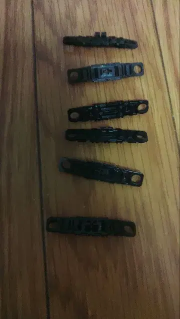 건담 프라모델 부품 6개 세트 블랙