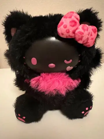 산리오 파인 페이스 캣 블랙 새상품 택 포함 헬로키티