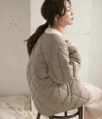 ITEMS URBANRESEARCH 충전솜 실루엣 노카라 자켓