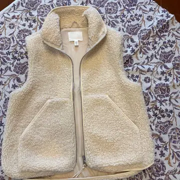 H&M 보아 베스트 아이보리 US XXS